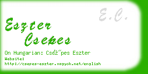 eszter csepes business card